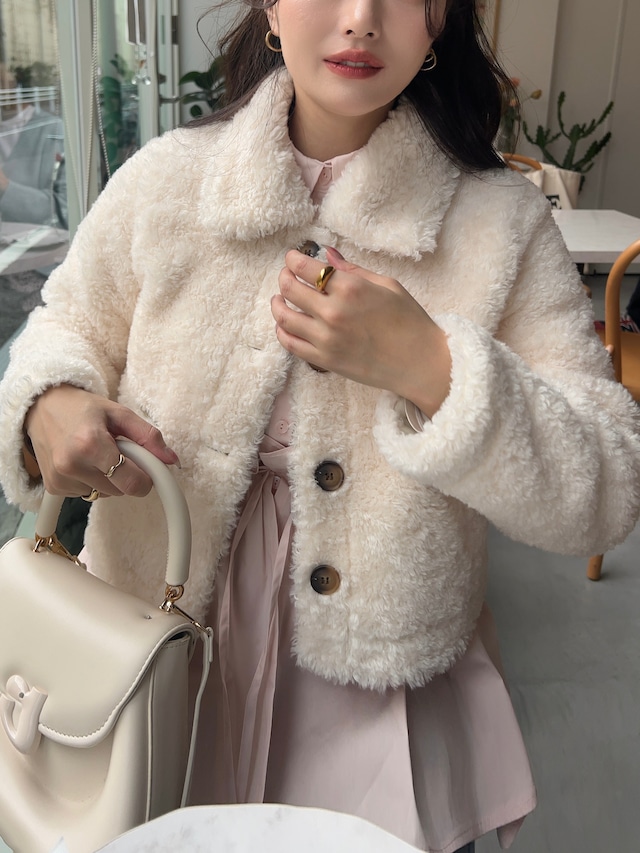 【GiGi viora】whip fur jacket coat