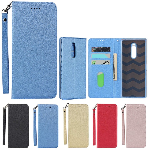 Eastwave ソニー for Sony Xperia XZ4 SO-03L SOV40 ケース for Sony Xperia 1 ケース for xperia xz4 so03l Case 手帳型 ストラップ付き PU皮革 明るい色 内蔵マグネット 携帯カバー カードポケット スタンド機能 ブルー