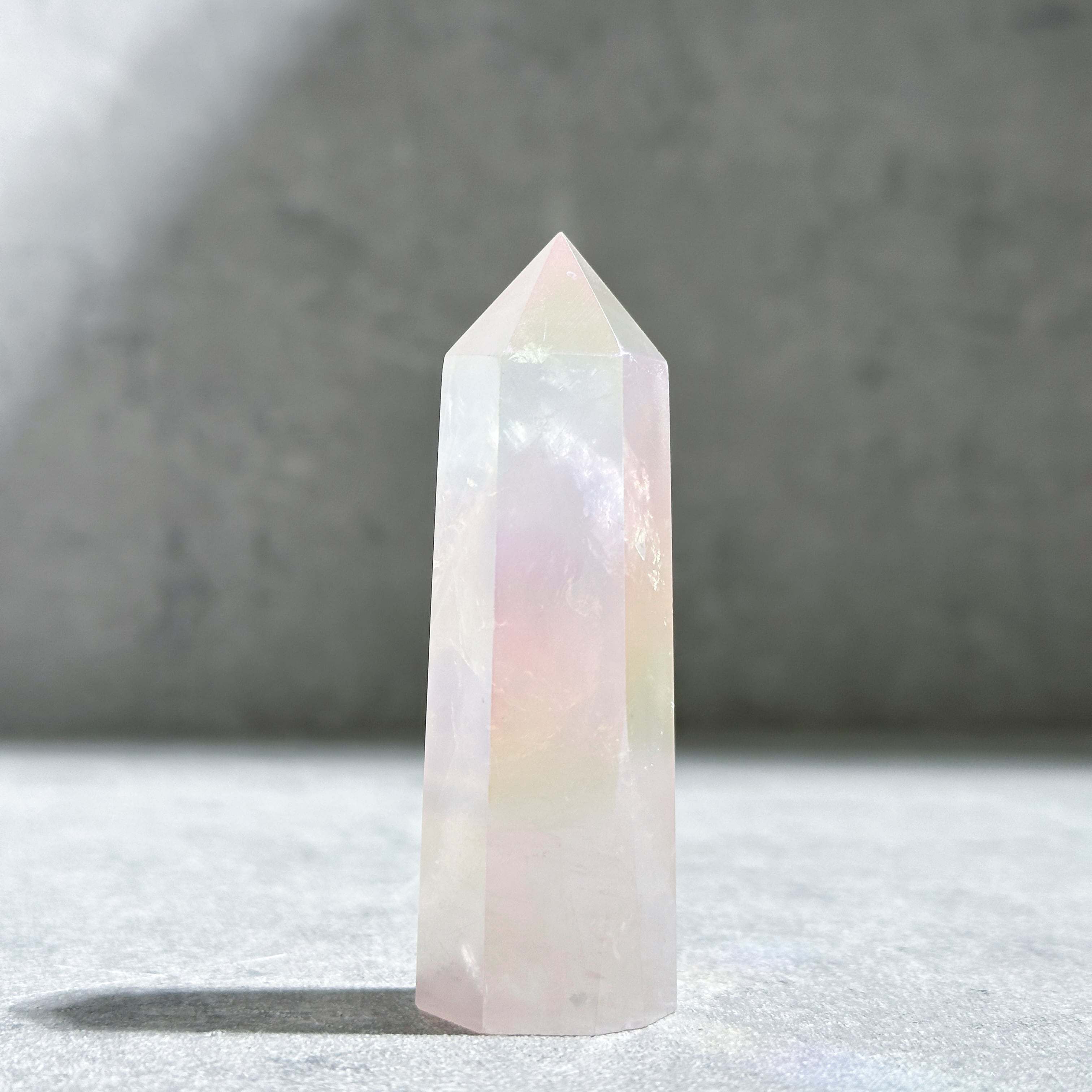 エンジェルオーラローズクォーツ タワー03✧ Angel Aura Rose quartz ✧天然石・鉱物・パワーストーン