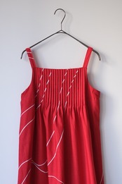 Marimekko tomato red white cami dress