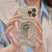 【送料無料】 iPhoneケース スマホケース 保護 l 可愛い ソフトラバー 韓国 ミラー 鏡  おしゃれ ローマ字 英語 手書き グラデーション 綺麗　