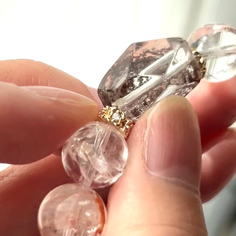 天然石多宝ブレスレット｜ガーデン・スーパーセブン・ストロベリー 368