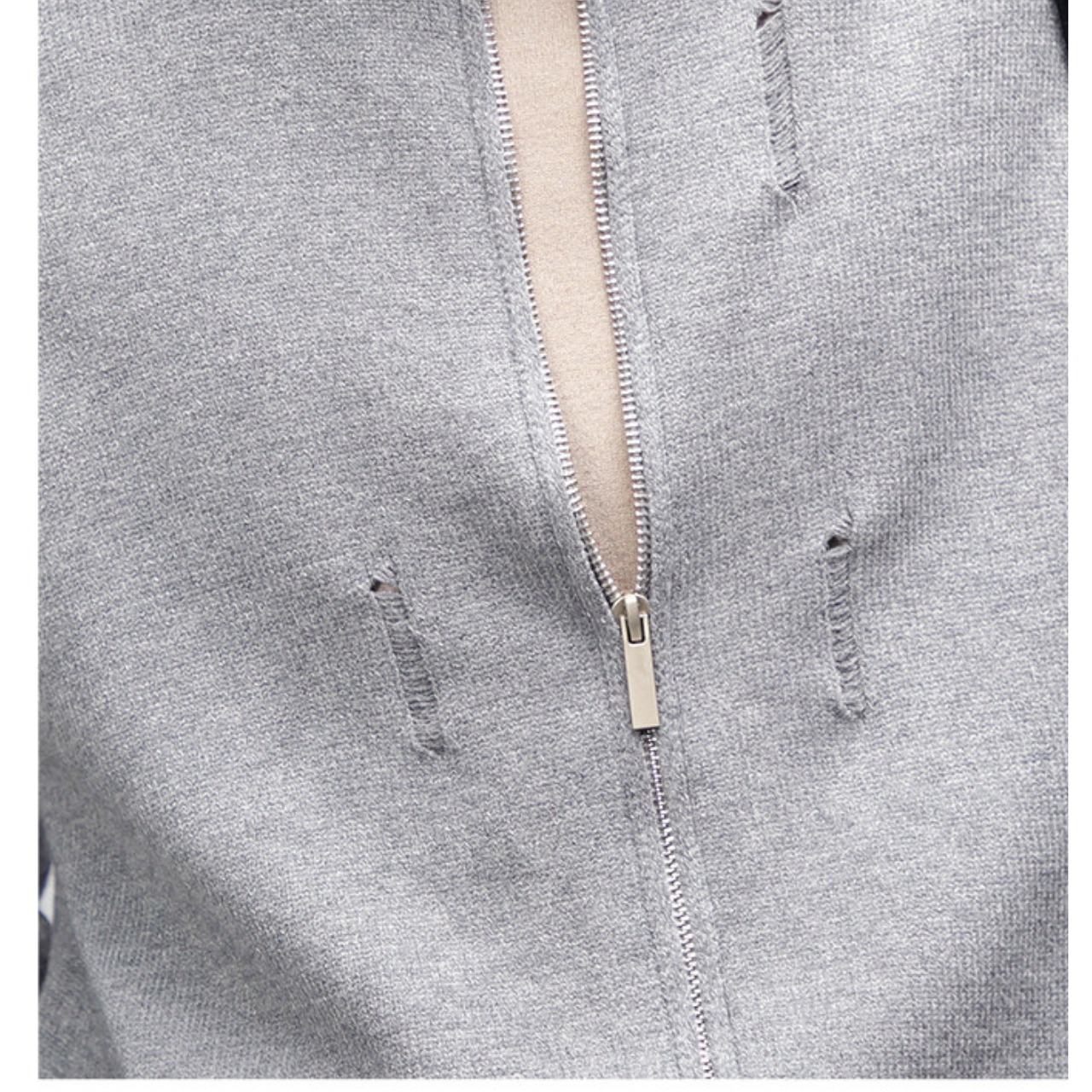 ダメージモックネックニット　TB1843・画像4