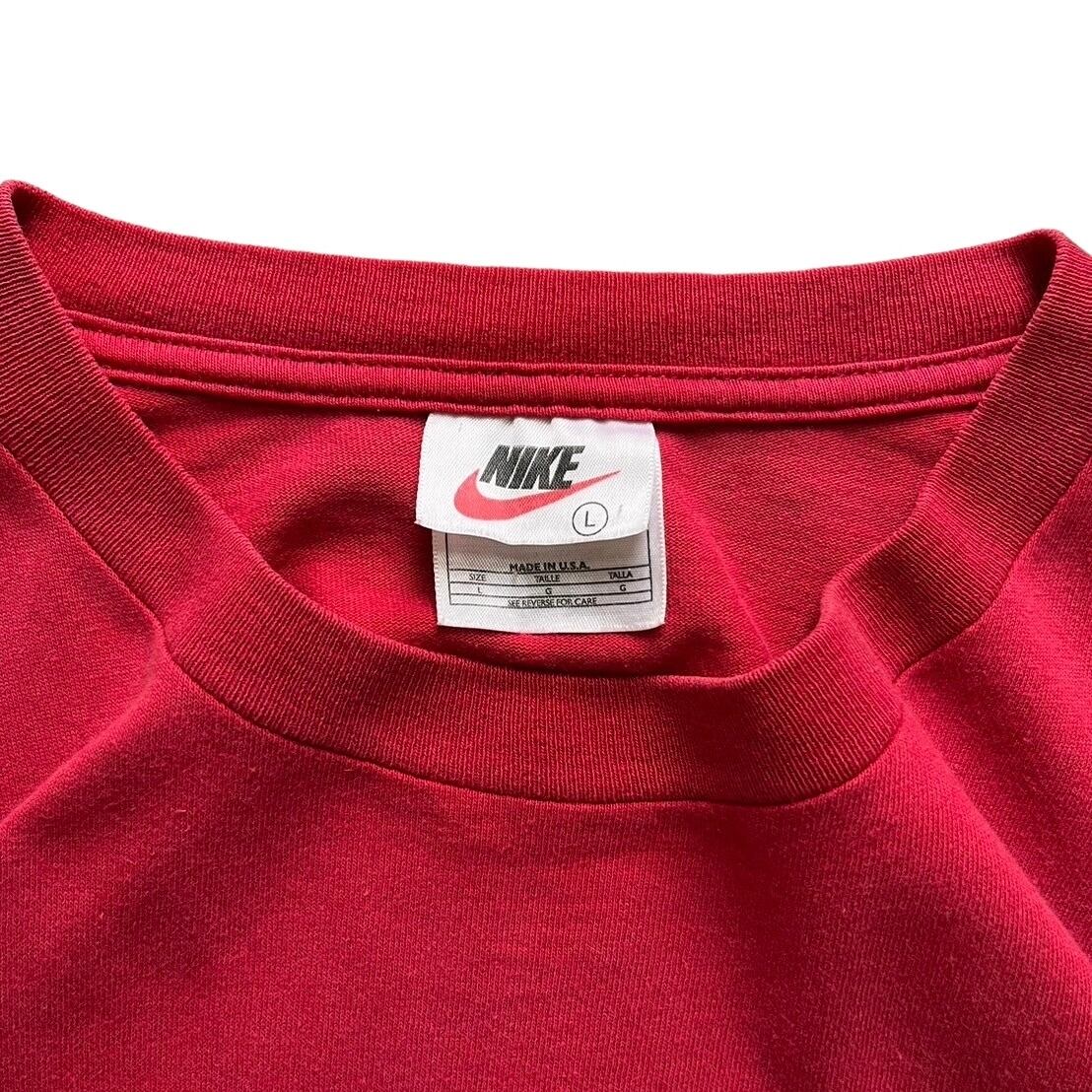 NIKE ナイキ Tシャツ L センターロゴ プリントロゴ USA製 90s NIKE ナイキ Tシャツ L センターロゴ プリントロゴ USA製 90s