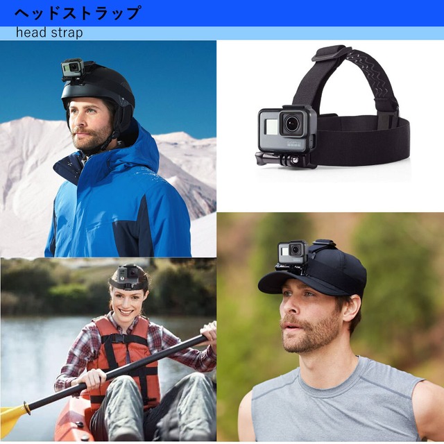 Gopro用ストラップ アクセサリー11点セット Cujストア
