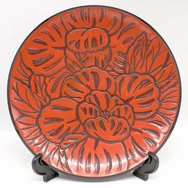 飾皿・大皿・漆器・No.230720-07・梱包サイズ80