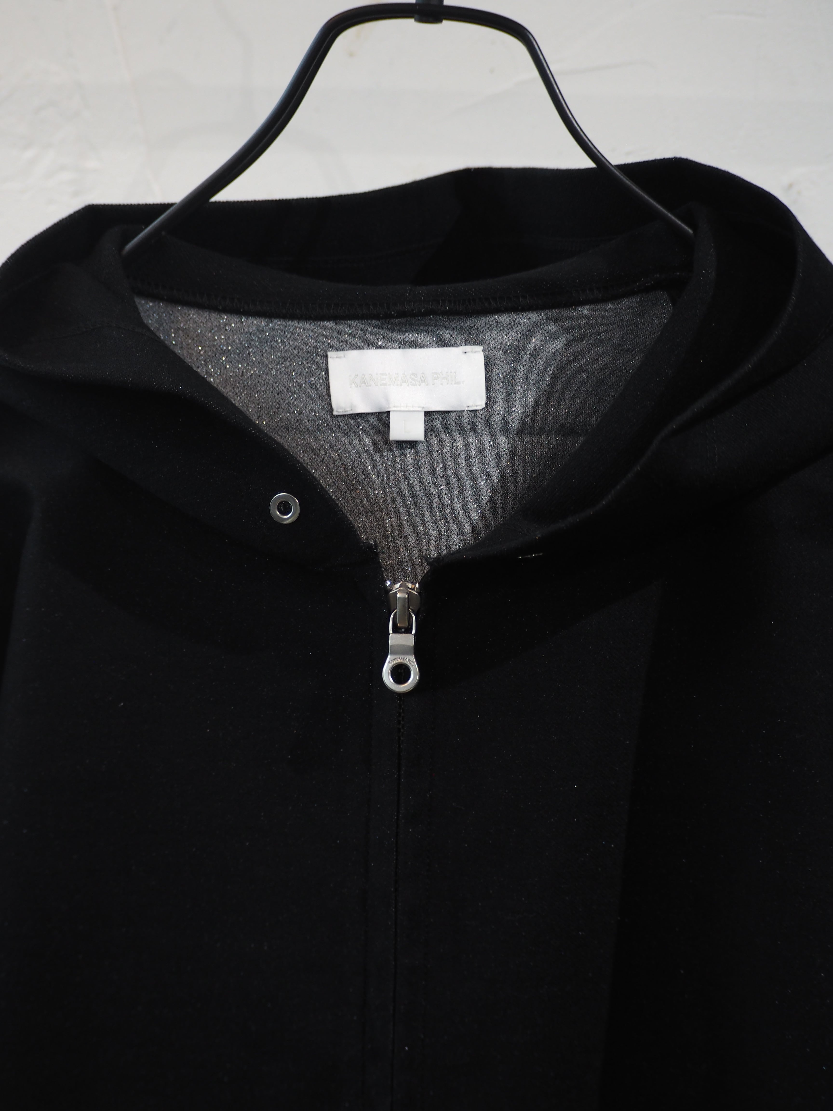 トップス KANEMASA PHIL. 36G Glittery Zip Hoodie sizeM.L LAST1】KANEMASA PHIL. 36G Glittery Zip Hoodie(BLACK(Night
