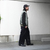 ダファーカットオフベスト、クオン新作コーディネート