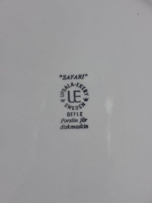 【Vintage】Gefle (ｹﾞﾌﾚ)/Safari(ｻﾌｧﾘ) Plate 24cm / Sweden①
