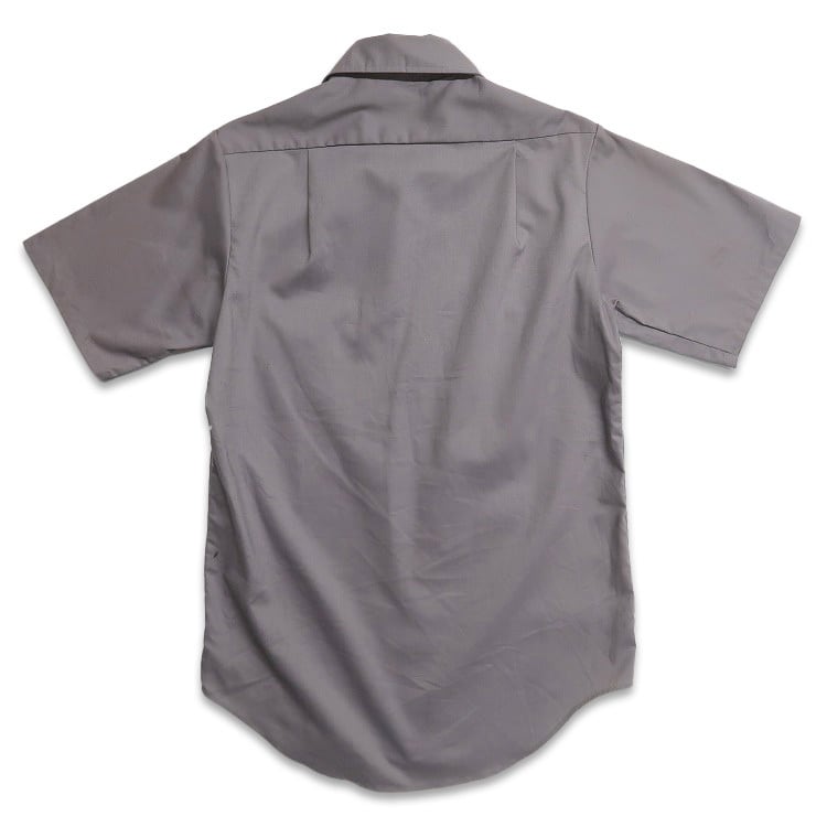 古着 70年代 Lee リー CHETOPA TWILL ワークシャツ 半袖シャツ グレー