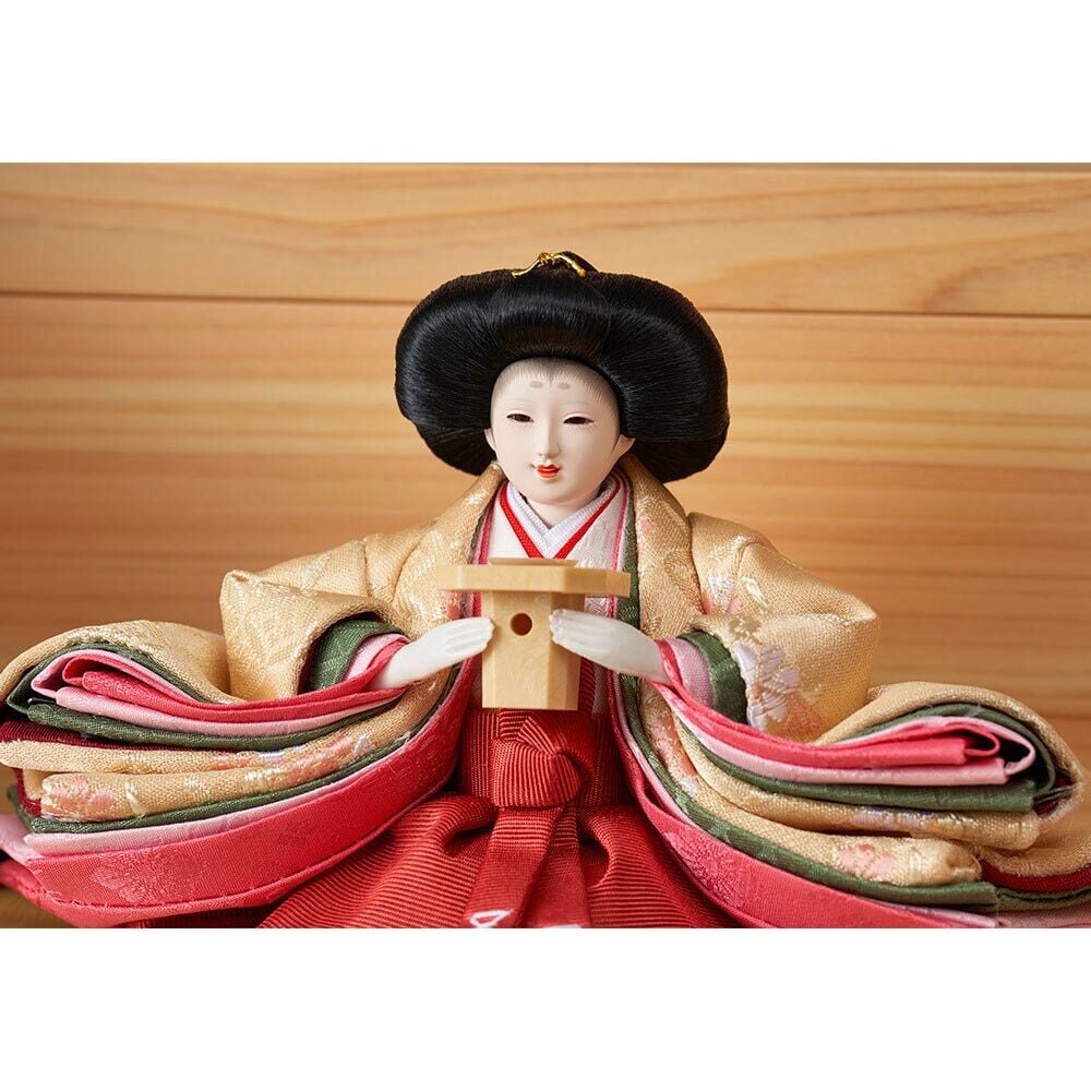 雛人形 三段飾り | 久月 | 収納三段 親王官女飾り 銘木シリーズ 檜