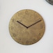 古塗装のモルタル掛け時計（真鍮色）