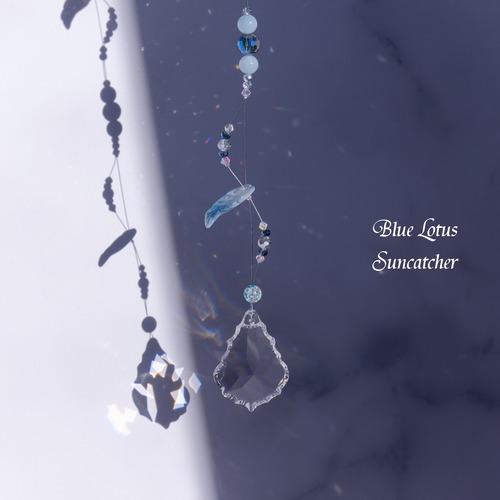 空間の浄化と癒し＊アクアマリン入り清流のサンキャッチャー