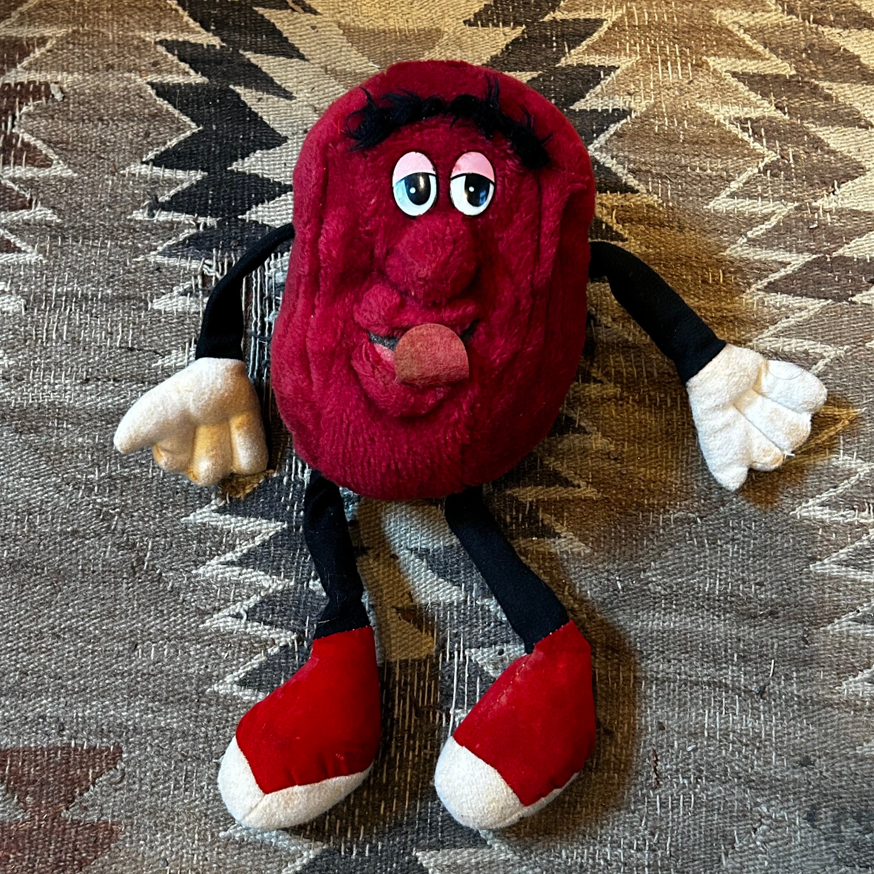 カリフォルニアレーズン 人形 大 80s Plush raisin ぬいぐるみ D-404