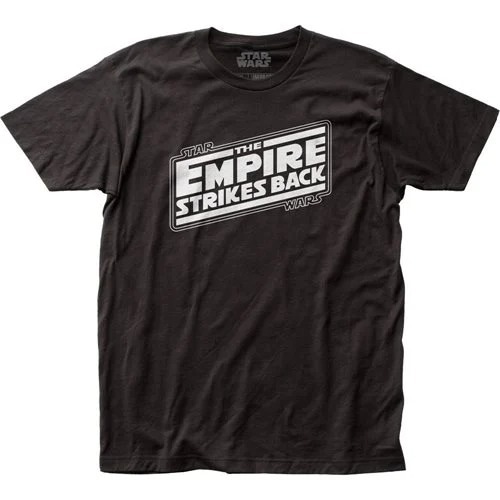 スター・ウォーズ 帝国の逆襲 EMPIRE STRIKES BACK ロゴ Tシャツ Star Wars The Empire Strikes Back Logo Black Premium T-Shirt - Medium Fulfilled