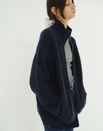 CLANE POCKET ZIP KNIT TOPS 2色展開