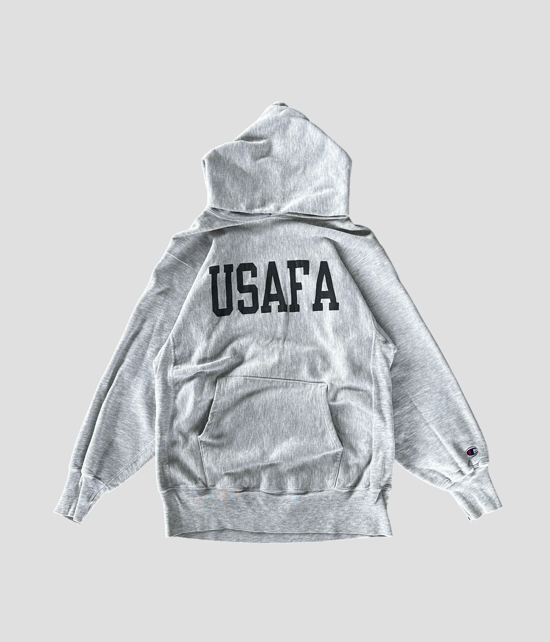 Champion- Vintage 90s XL USAFA Reverse Weave Hoodie made in USA