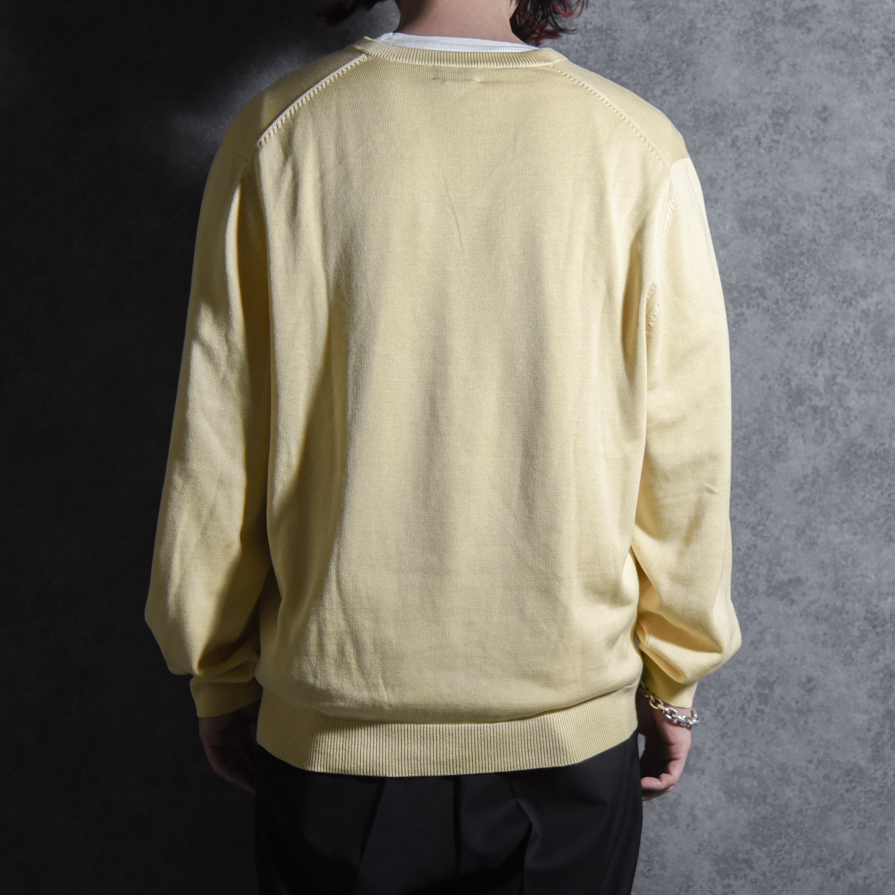 00s Brooks Brothers Silk Cotton V Neck Sweater ブルックス
