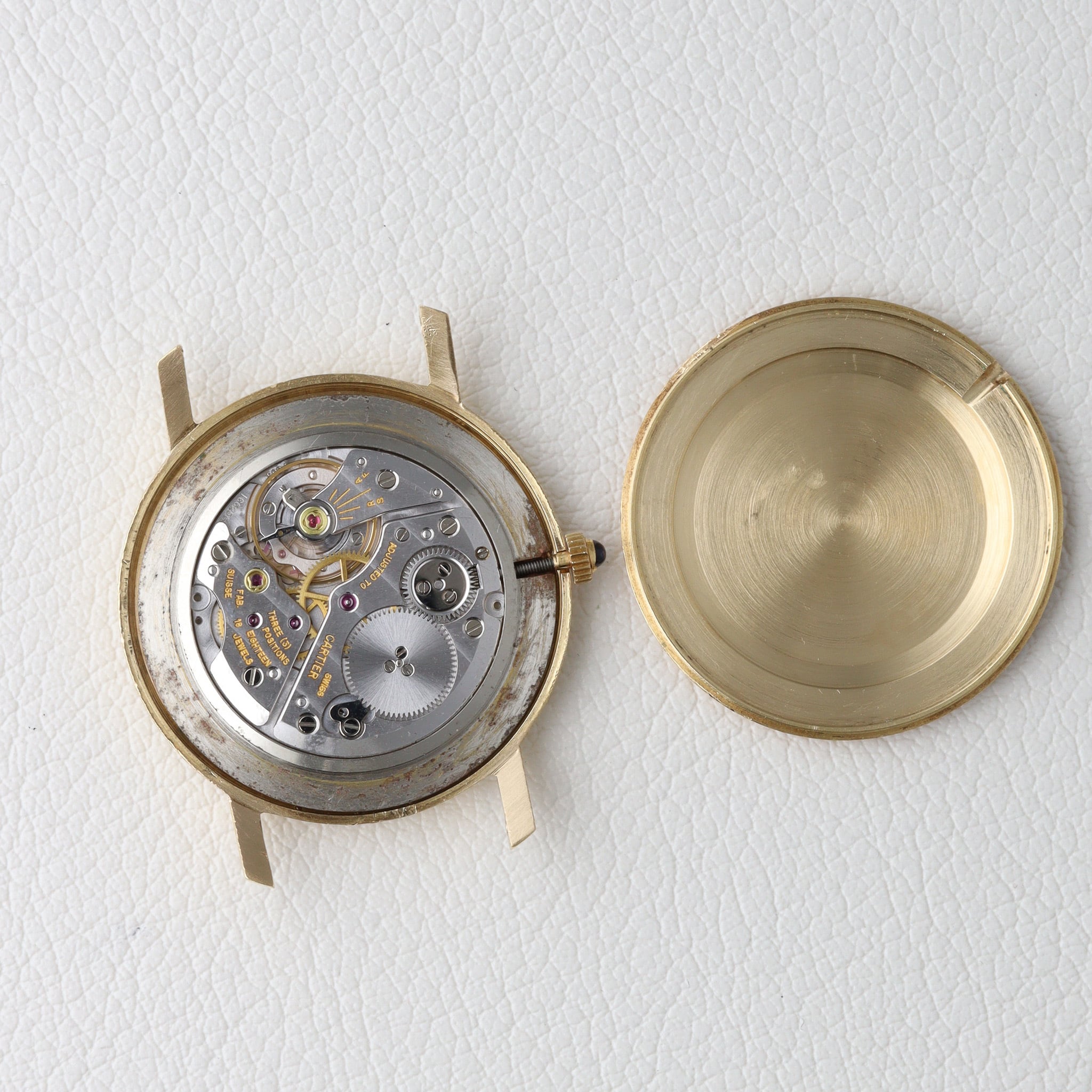 カルティエ ロンド ルクルトムーブメント 1970年代 PARIS dial Cal.838