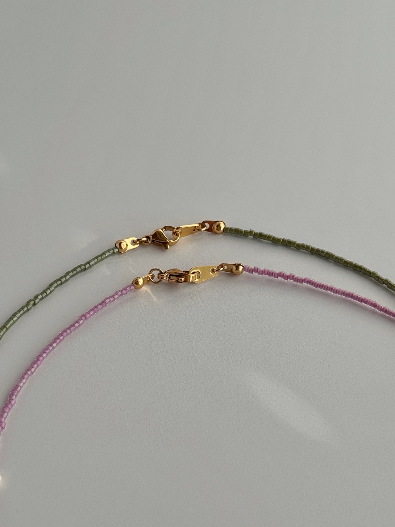 2color -  Simple Beads Necklace［BZN31］