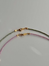 2color -  Simple Beads Necklace［BZN31］