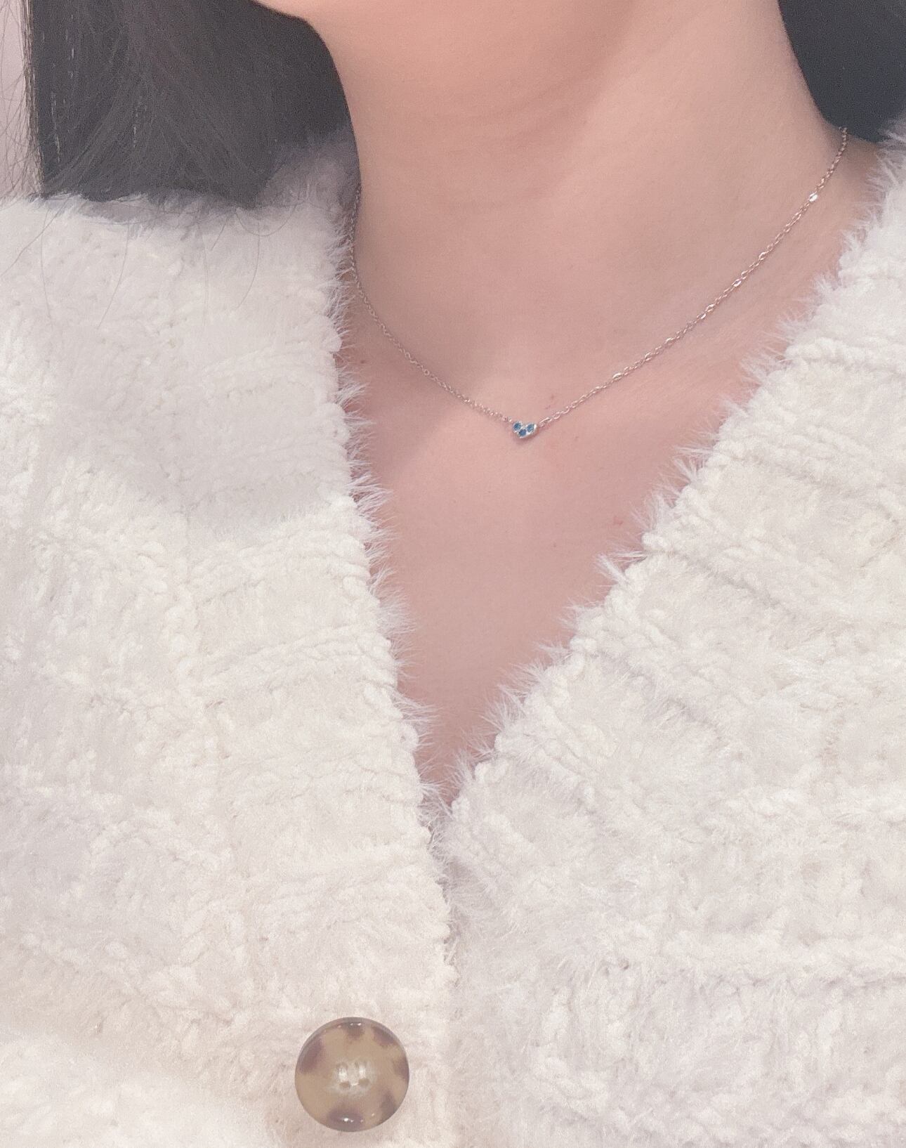 birth stone heart necklace シルバー [236] | SASSY ANGEL