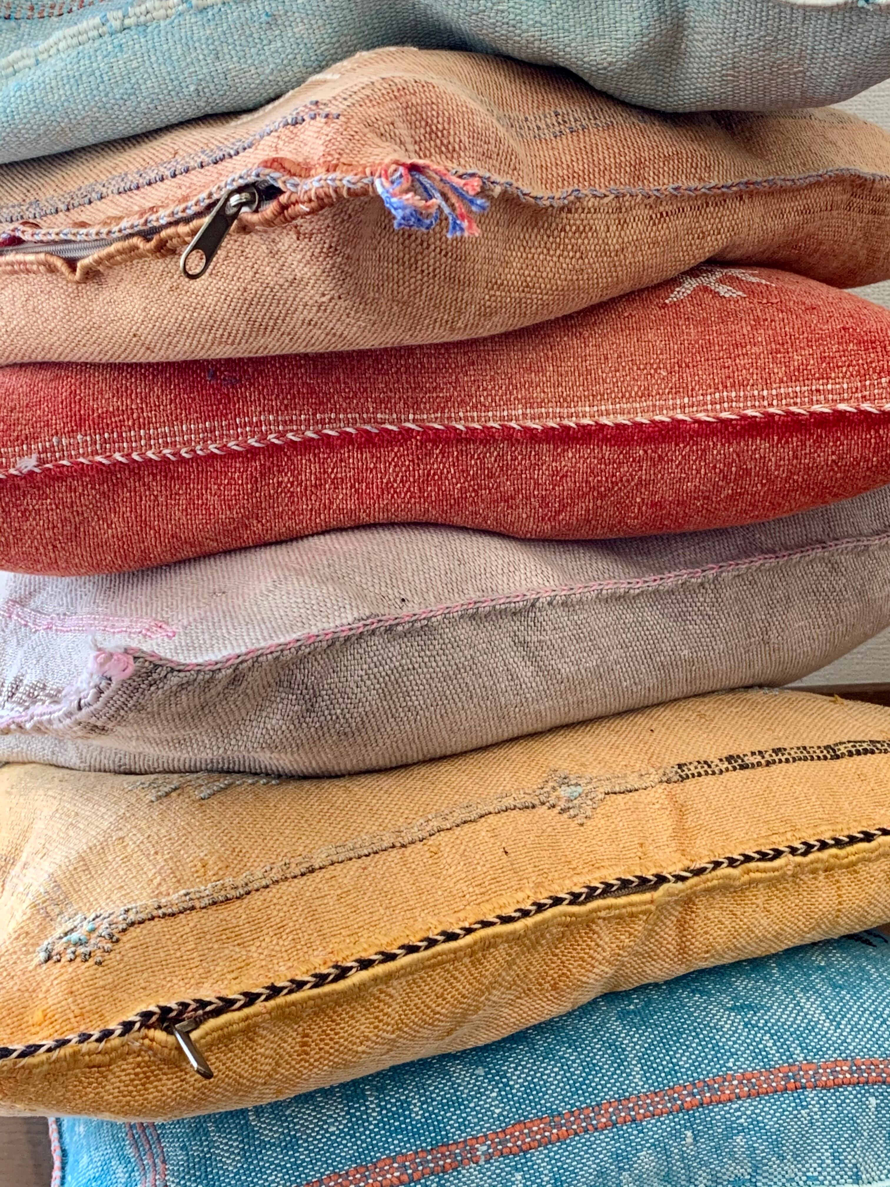 モロッコサブラクッションカバーF(オレンジ)