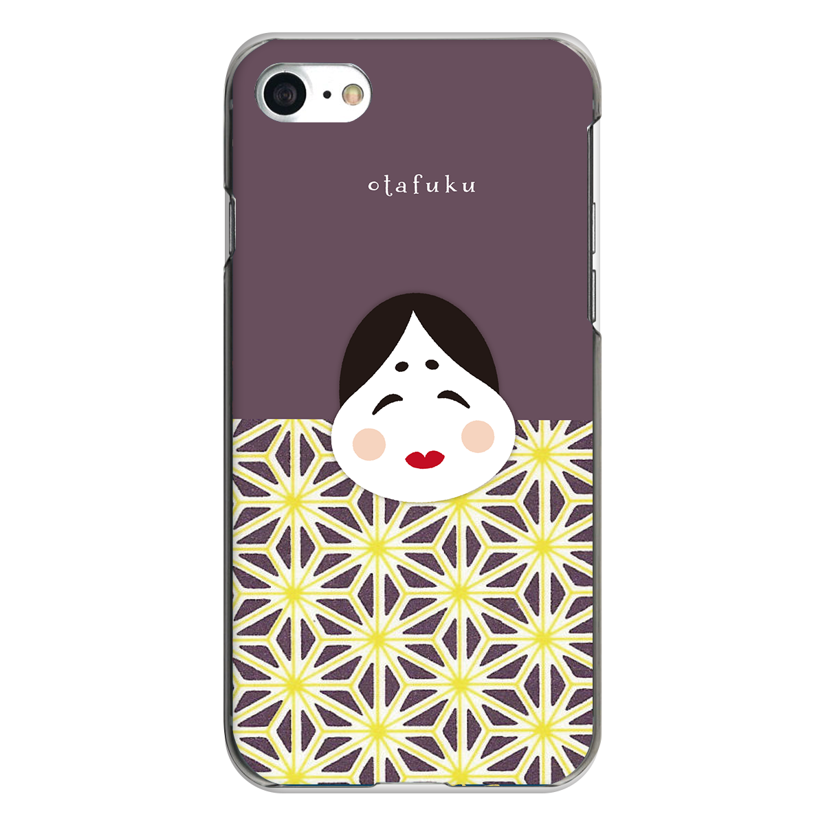 iPhone対応 スマホ ハードケース クリア お多福 民芸 デザイナーズ 【iPhone17 / iPhone16e / AQUOS / Xperia 他 iPhone / Android ほぼ全機種対応】 |desr2550