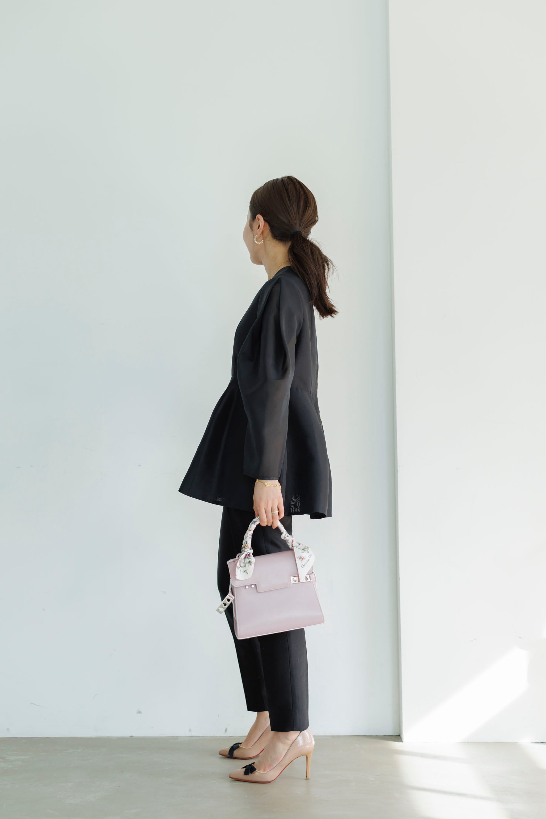 新品　ブルレア　Bluelea オーガンジーペプラムブラウス Spun Organdy Peplum Blouse | Bluelea