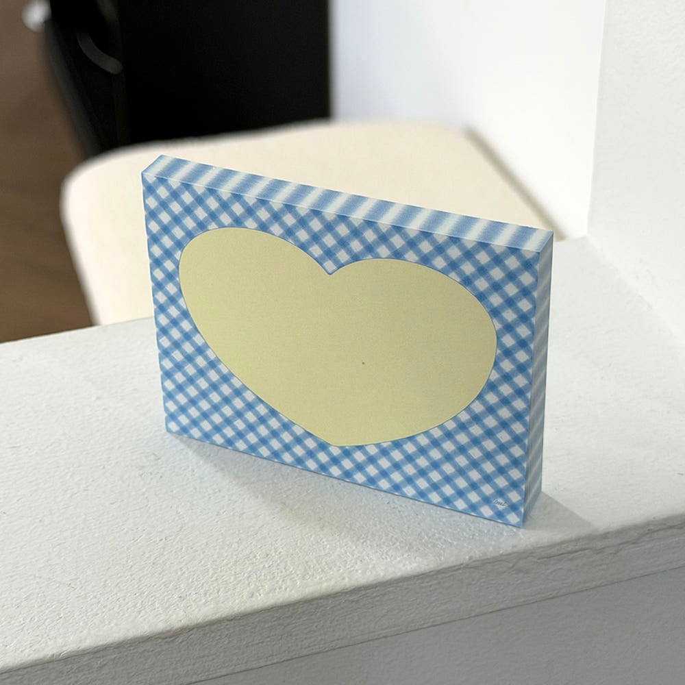 i mean it】mini memo - picnic heart ミニメモ帳 | 韓国文具・雑貨