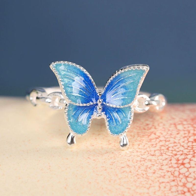 梅の花と鳥のリング - 日本の美しい自然を表現した作品 R227 【公式通販】