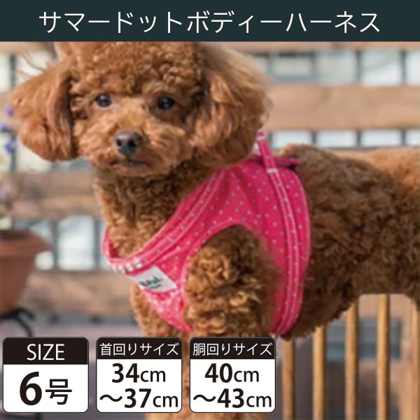 Toto&Pal(トトパル) ボディーハーネス・サマードット(6号)
