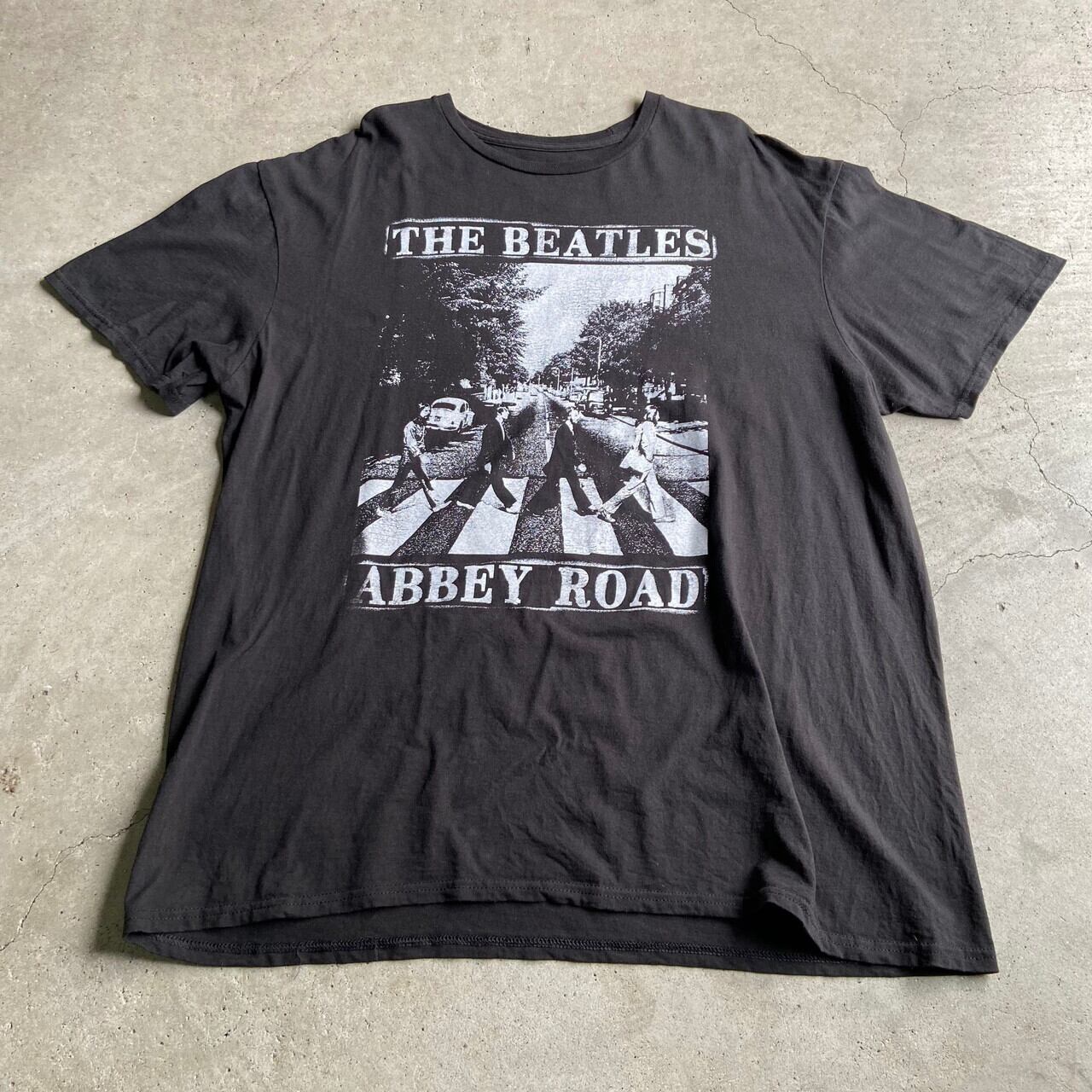 THE BEATLES ビートルズ ABBEY ROAD バンドTシャツ メンズXL 古着 黒