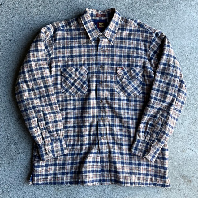 "Lee quilting plaid flannel shirt"