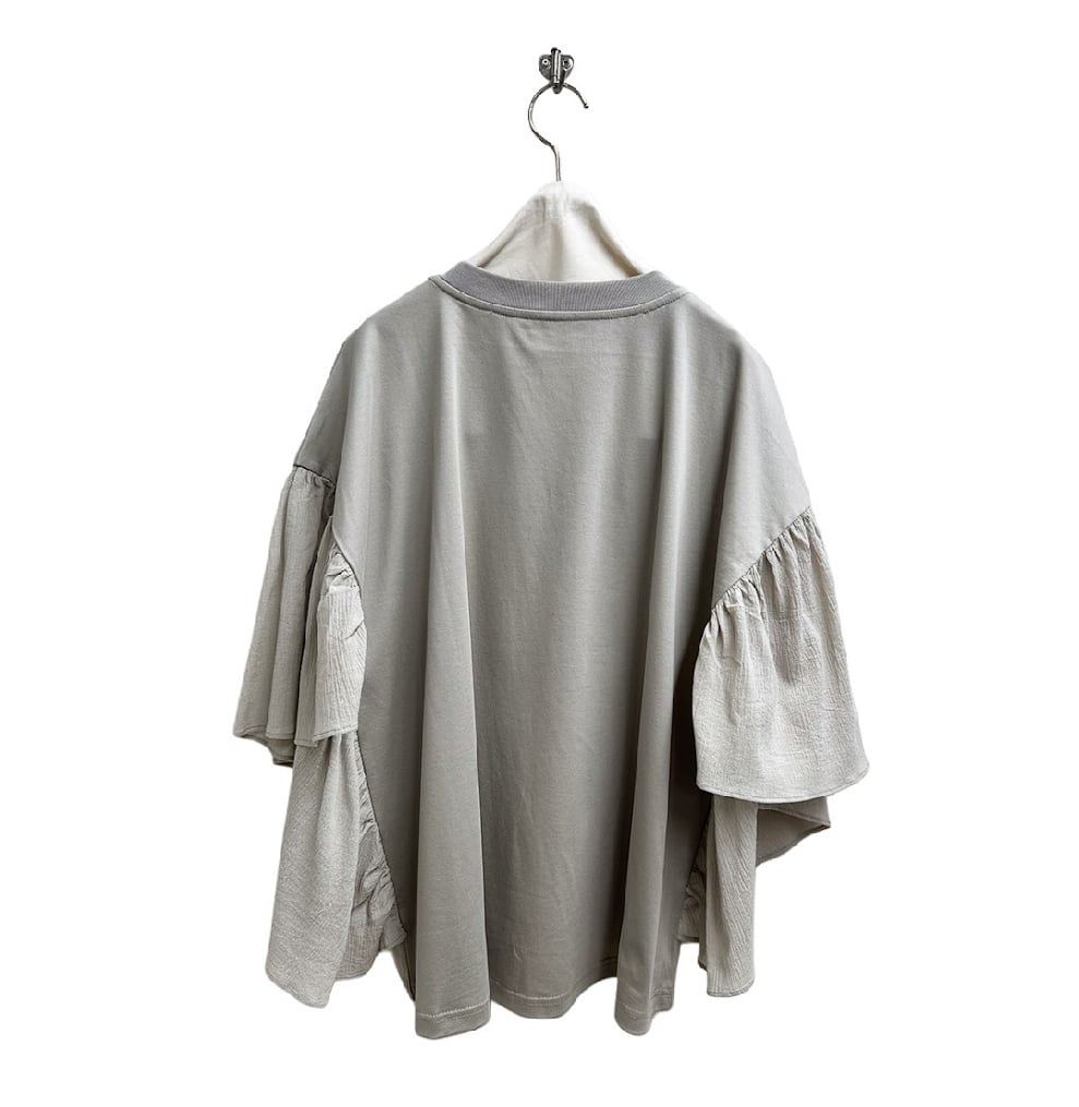 予約販売] ayane アヤン ひらひらスリーブロゴTシャツ 826516 (4/中