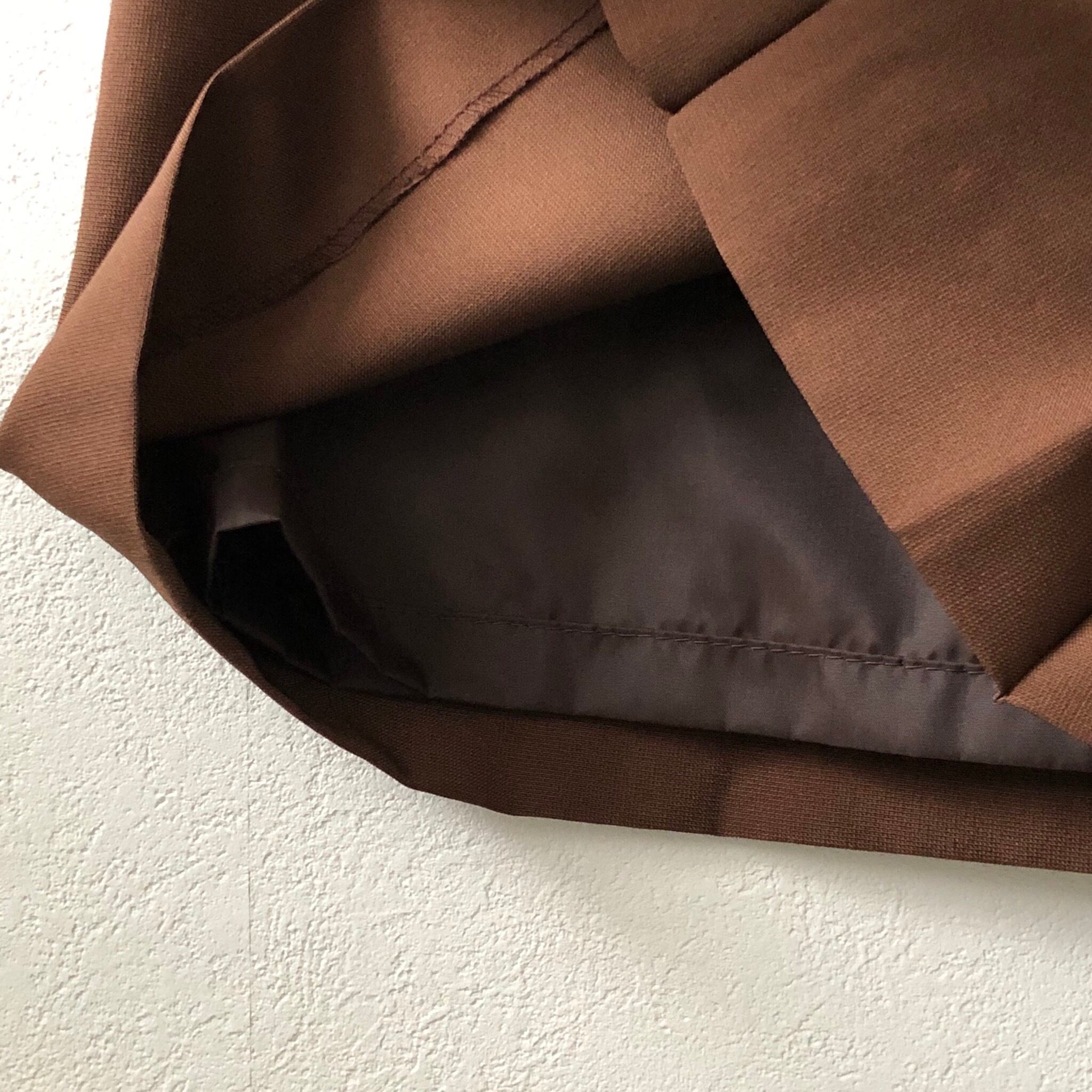 L\"Appartement コルピエロ プリーツスカート ふんわり 薄手 茶系 L