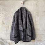 Gray and black knit jacket