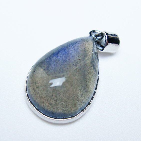 ラブラドライト ペンダント 一点物 メール便可 [M便 1/20] 112-11745