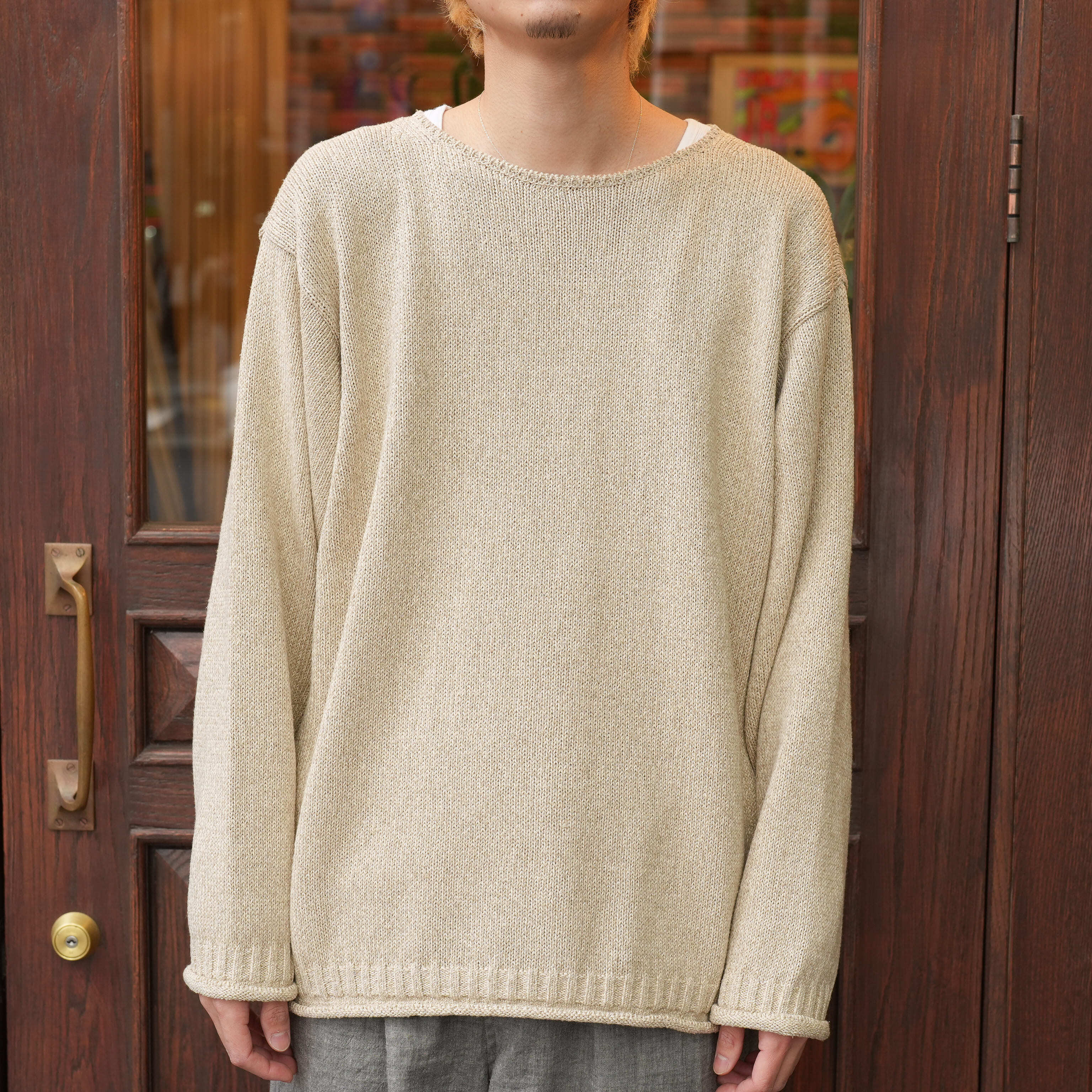 Olde H & Daughter(オールドエイチアンドドーター) 26SS "SILK COTTON P/O" -STONE-