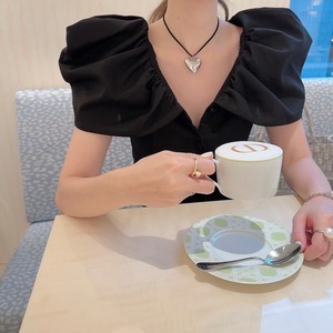 Souffle blouse / black (8月上旬頃発送予定)