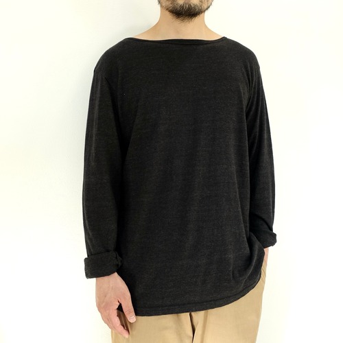 loose / Boat neck L/S T