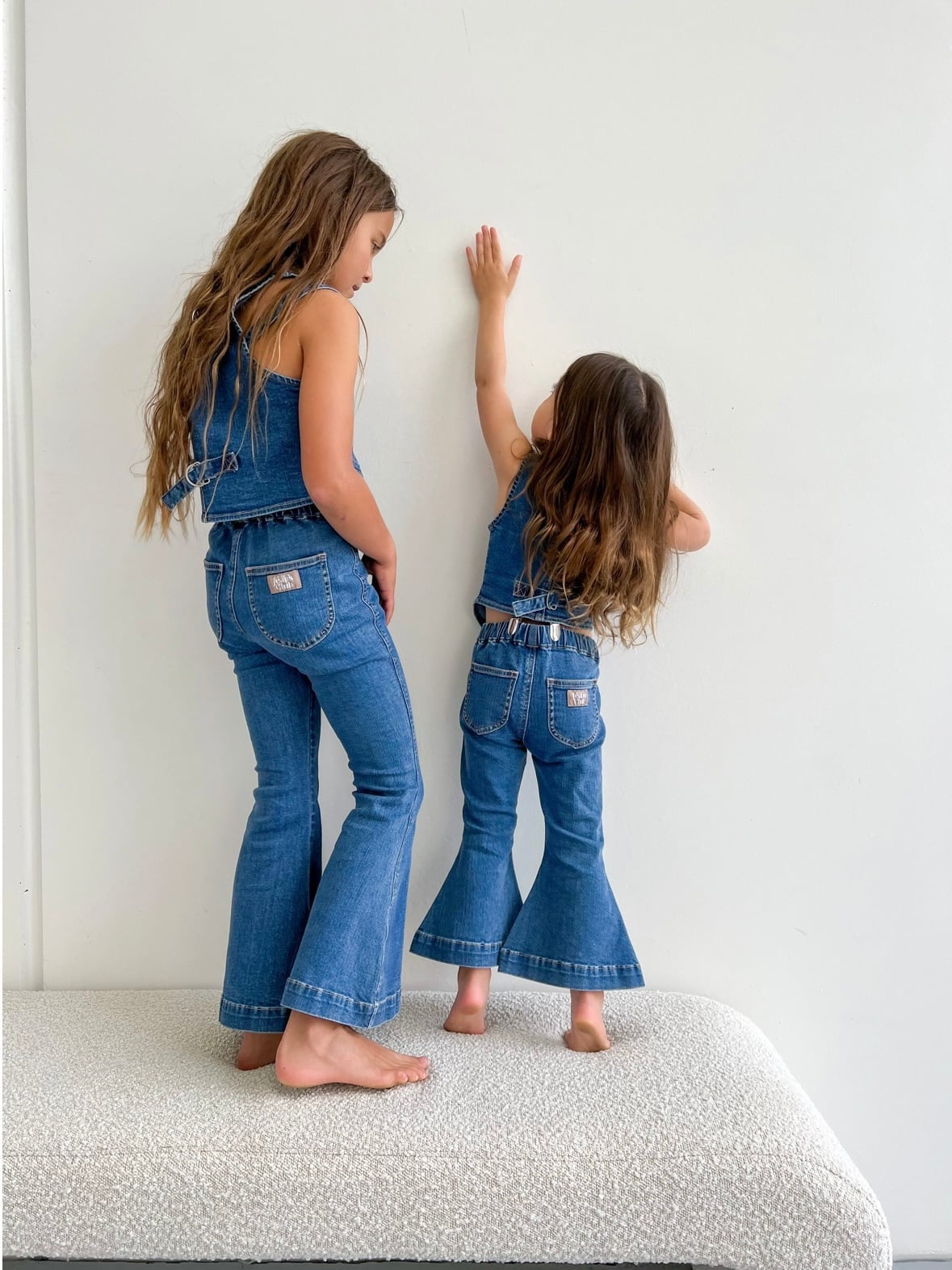 【即納/送料無料】twin collective / Farrah Flare Jean - Western Blue