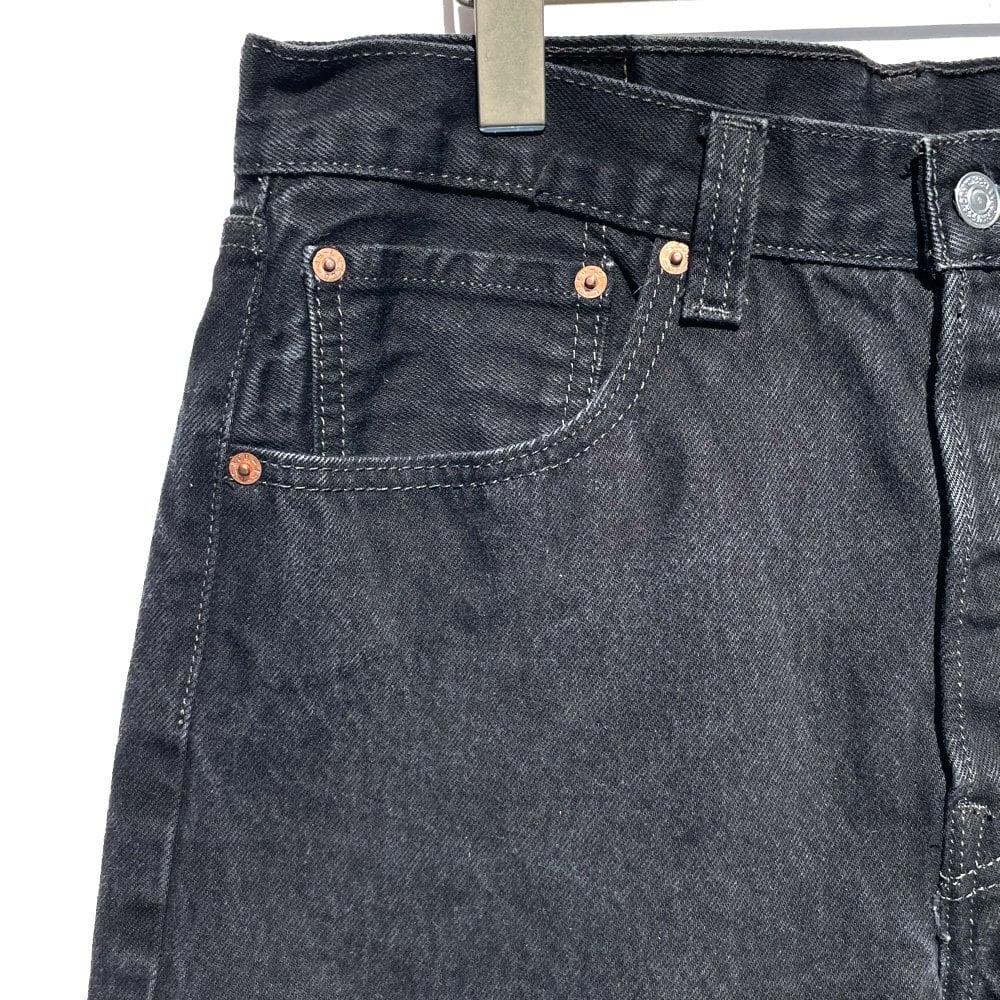 Levis 501 Black [Levis 501-0660 Made in Egypt] Vintage Black Denim