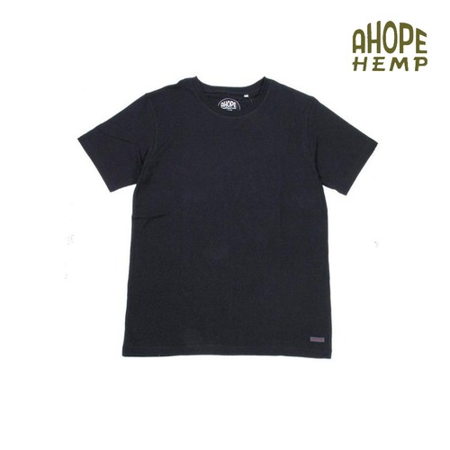 A HOPE HEMP アホープヘンプ SZ Jersey S/S Tee 半袖Tシャツ メンズ ヘンプ オーガニックコットン SZ天竺 HZ-1027 CHACOAL-BLACK
