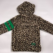 PEARLY GATES パーリーゲイツ アニマル柄 レオパード フリース パーカー 0/ブラウン系 レディース ゴルフ