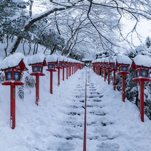 貴船神社の雪景色