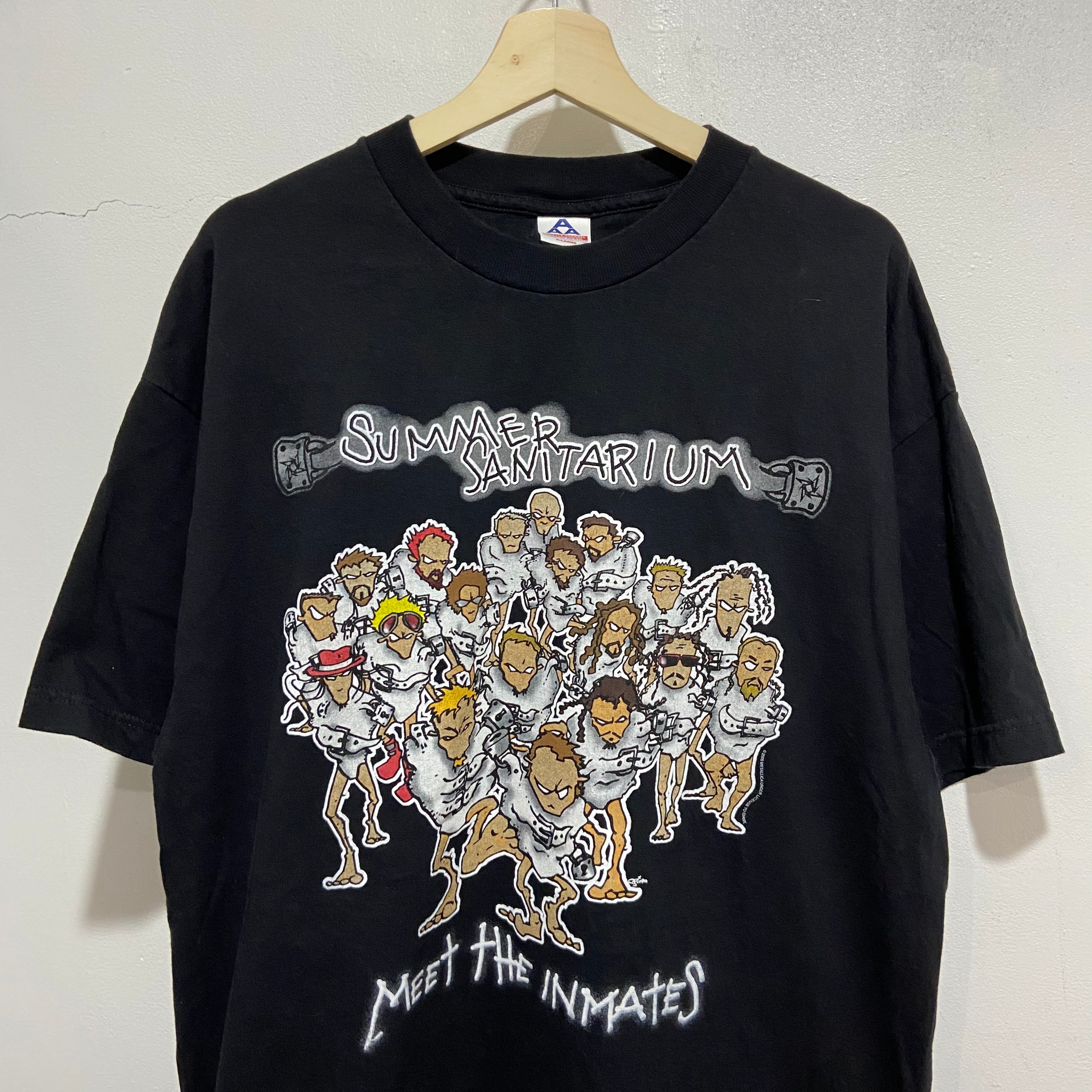 送料無料』 00s summer sanitarium メタリカkorn バンドTシャツ | 古着 