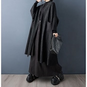 ショールカラー ドレープ ロングコート 60033