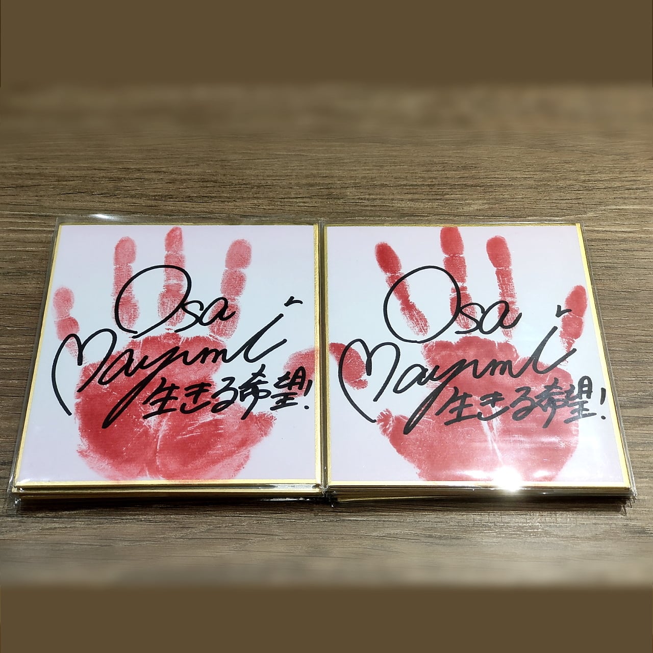 rui様　色紙セット グッズ】長の両手形ミニ色紙（2枚セット） | Osa Mayumi Web Shop