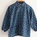 Kasuri Fabric Shirt Cotton Japanese Indigo Aizome Vintage | 絣 古布 木綿 シャツ ブラウス ジャパンヴィンテージ ハンドメイド リメイク素材